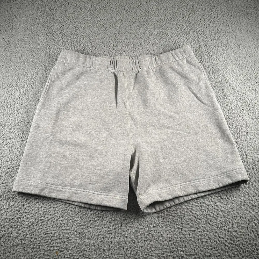 Lady White Co Sweat Shorts Mens XL Gray Cotton Fleece Elastic Waist Made In USA